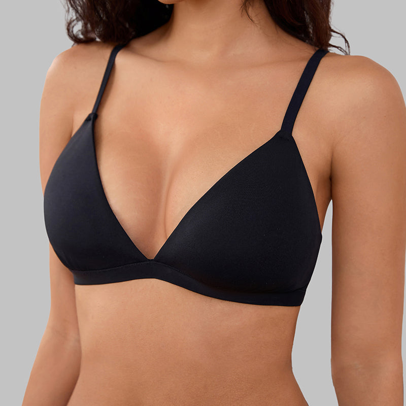 Girls Glo Up Bralette - Black