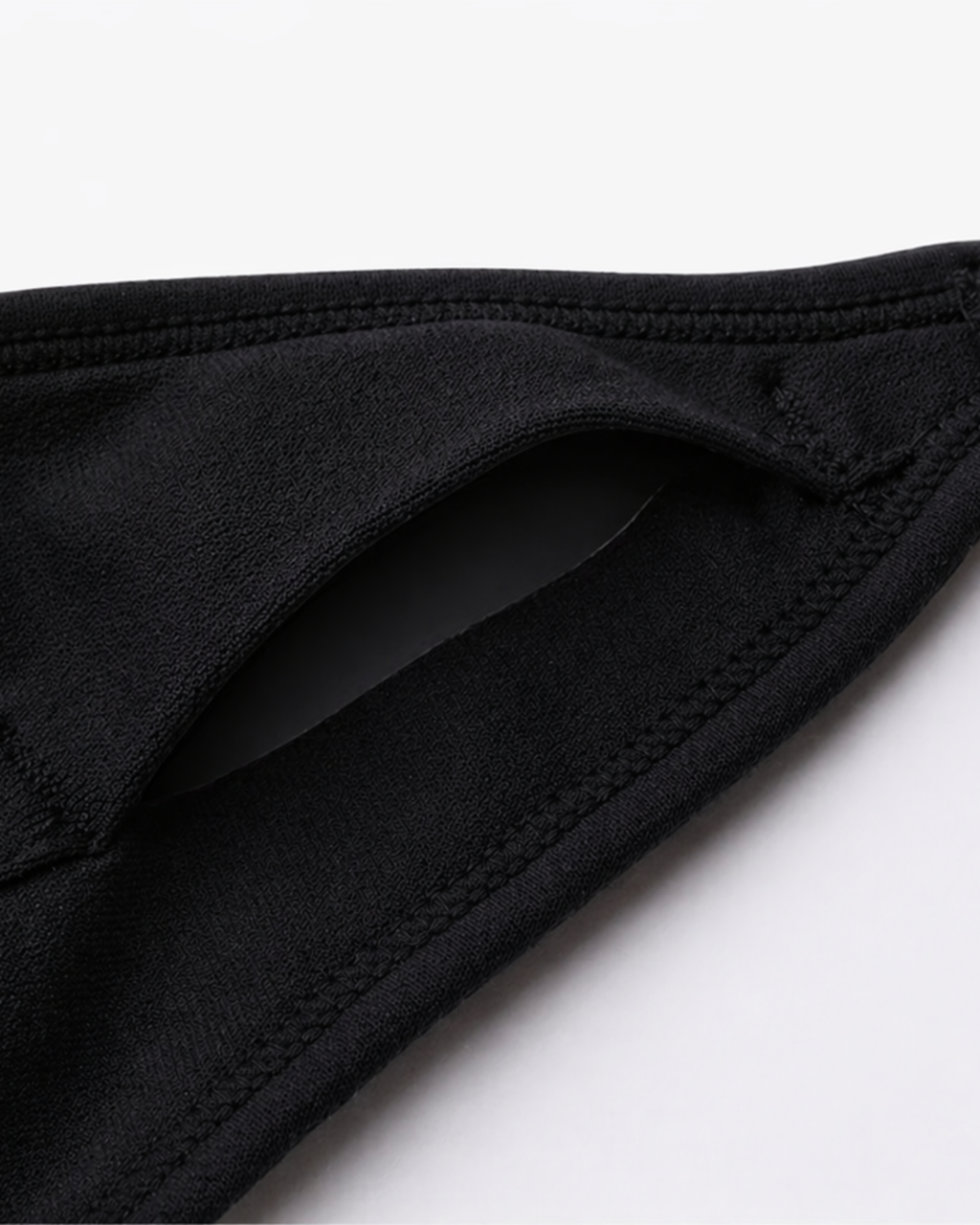 Nursing clip opening detail, fabric close-up