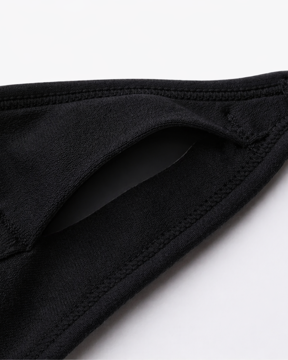 Nursing clip opening detail, fabric close-up
