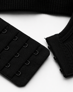 Adjustable hook-and-eye closure detail