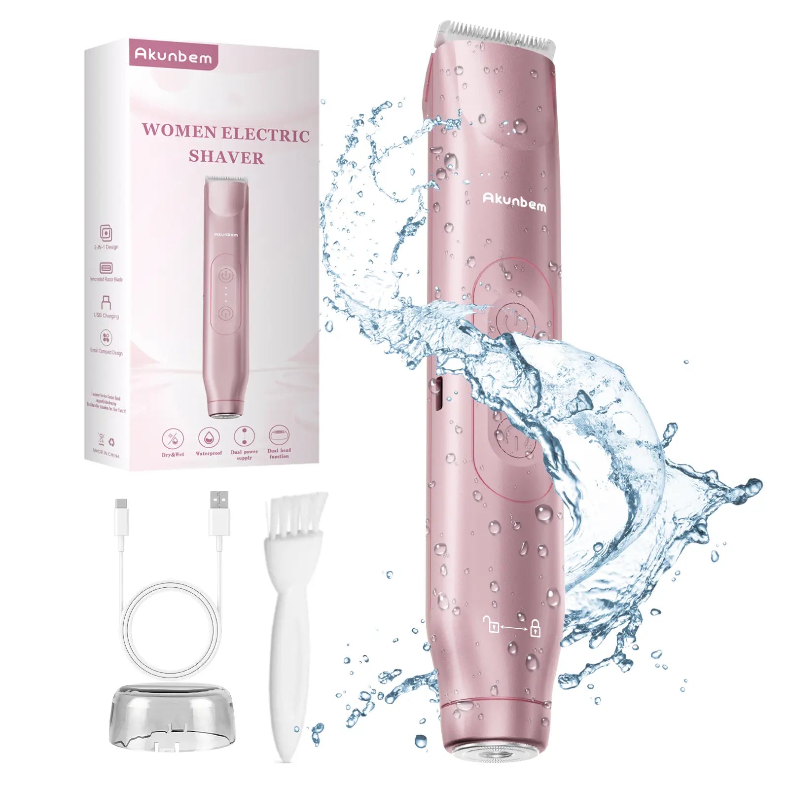 Girls Glo Up Precision Bikini Trimmer - Front View