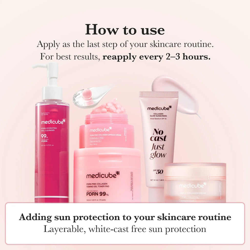 Girls Glo Up Collagen Sunscreen - Application